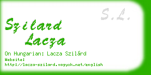 szilard lacza business card