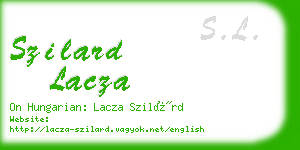 szilard lacza business card